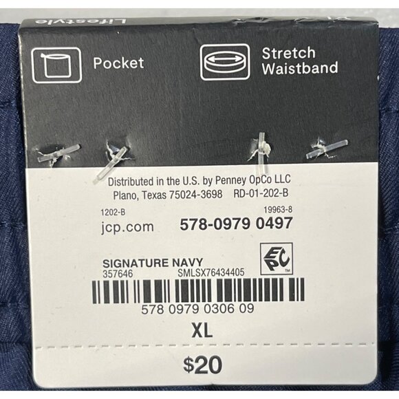 Xersion Mens Size XL Navy Blue Athletic Shorts Polyester - Picture 9 of 10